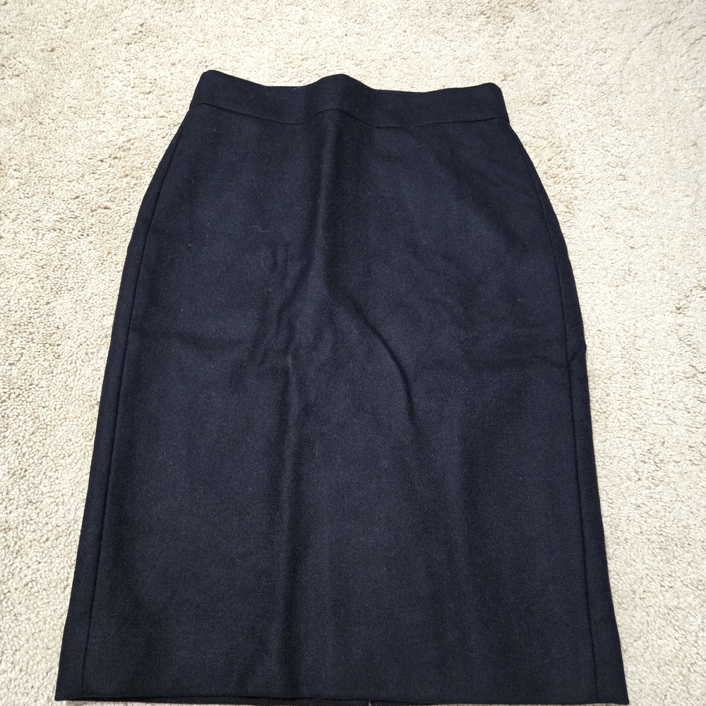 Vintage Navy Blue J.Crew Pencil Skirt 00